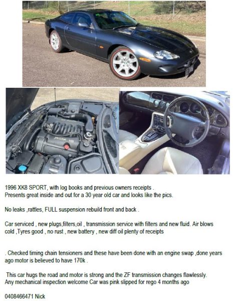1996 XK8 SPORT